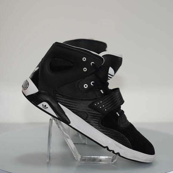 Adidas Roundhouse Mid Black/White - Size 11.5 - Picture 2 of 6